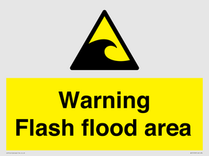 Warning Flash flood area